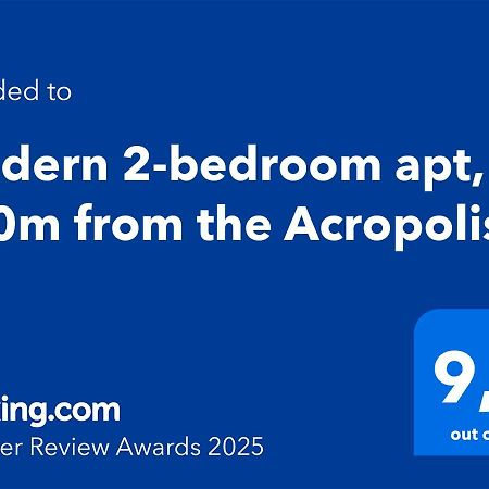 Modern 2-Bedroom Apt, 200M From The Acropolis Athen Eksteriør billede